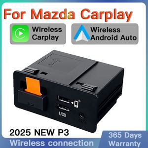 무선 Apple CarPlay 용 새 P3 안드로이드 자동 어댑터 USB 허브 OEM 개조 용 Mazda 2 3 6 CX3 CX5 CX8 CX9 MX5 TK78669U0C 키트