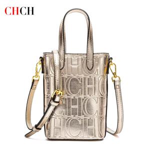 CHCH 여성용 휴대폰 가방 2025 신상 블랙 심플한 질감 여성용 크로스바디 백 지갑