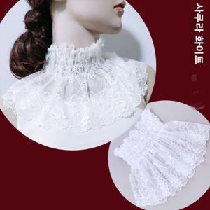 다용도 얇은 가짜 칼라 여성용 넥 커버 봄 가을 겨울 레이스 칼라 스카프 탄성 넥 워머 이너웨어 셔츠 가짜 칼라