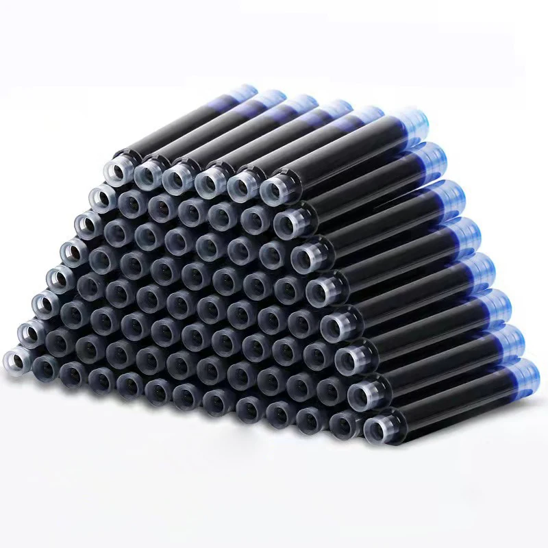 50pcs 만년필 잉크 카트리지 리필 병 4 색 일회용 직경 3.4mm 2.6mm 학교 사무용품 용품 CW-159