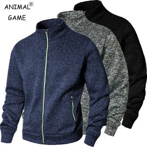 가을 남성용 스탠드 스웨트셔츠 지퍼 가디건 코트 야외 긴팔 스트리트웨어 스포츠 터틀넥 따뜻한 오버사이즈 아우터