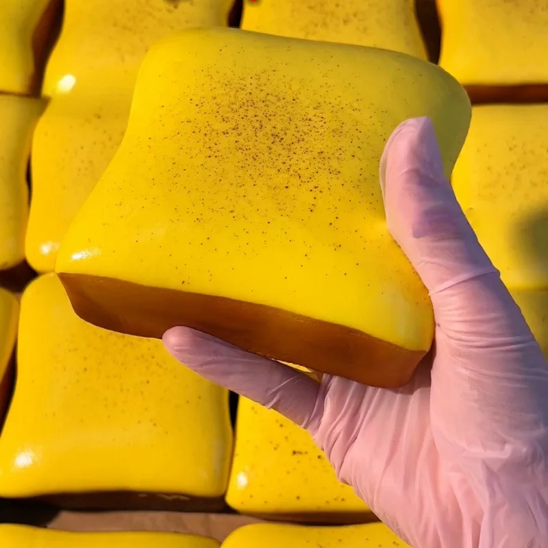 스퀴시 모형 토스트 빵 스퀴즈 장난감 느린 상승 스트레스 해소 감각 장난감 불안 ADHD 자폐증 어린이 및 성인용 선물