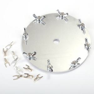 JPC-12 PAC-12 안테나용으로 설계된 포크 단자가 있는 접지판 카운터포이즈 플레이트