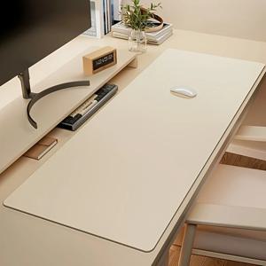 1개 대형 인조 가죽 마우스 패드, 미끄럼 방지 방수 책상 패드, 사무실용, 책상용, 청소가 쉬운 마우스 패드