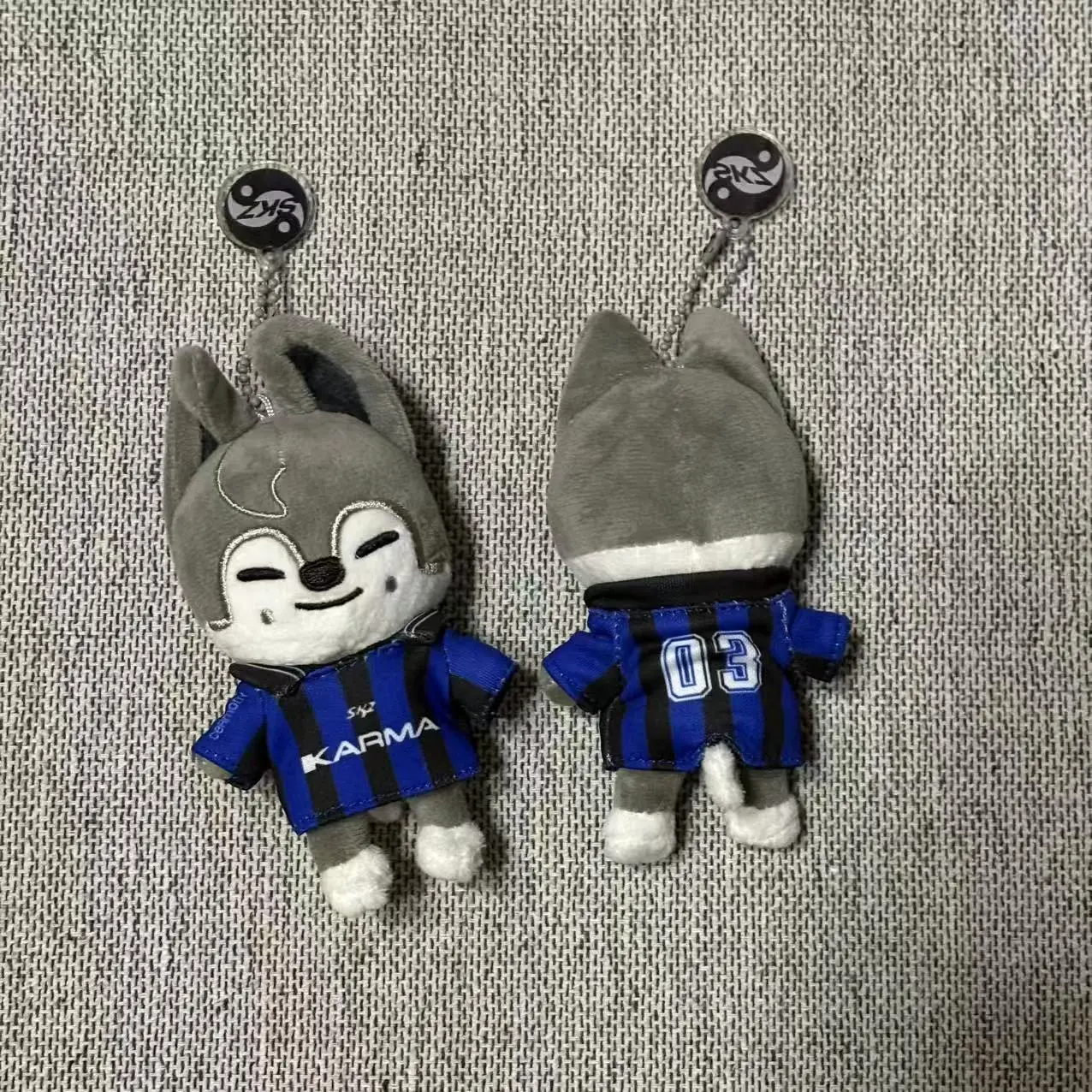 SKZOO 카르마 플러시 키체인 플러시 테디 키체인 플러시 장난감 서울 FM 위크 클로크 인형 매직 스쿨 어린이 생일 선물