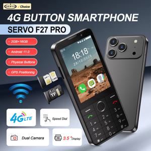SERVO F27 PRO 4G LTE 버튼 스마트폰 안드로이드 11.0 시스템 2GB+16GB 플레이 스토어 스피드 다이얼 WiFi 3.5인치 터치 디스플레이 스마트폰