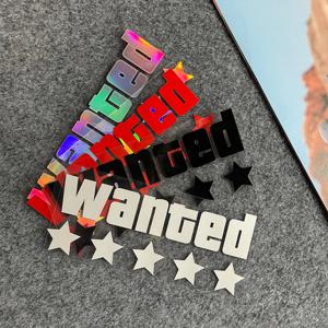 원티드 오토바이 스티커 비닐 방수 데칼 적응형 오토바이/차체/헬멧 오토바이 장식 액세서리