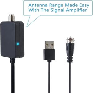 36dB 신호 증폭기 안테나 부스터 튜너 200마일 디지털 실내 HDTV 안테나 위성 수신기 TV 안테나 (DVB-T DVB-T2용)