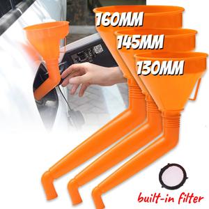 130/145/160CM 필터가있는 급유 깔때기 오토바이 급유 가솔린 엔진 오일 깔때기 자동차 긴 입 깔때기 자동차 충전 도구