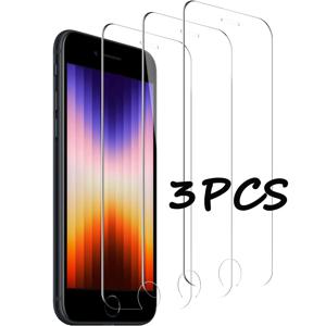 3Pcs 보호 유리 애플 아이폰 7 8 6 6S 플러스 강화 스크린 보호기 아이폰 5 5C 5S SE 2016 2020 유리 필름