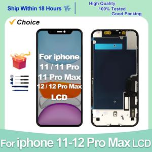 AAA +++ OLED iPhone 12 Mini 12 Pro MAX LCD 디스플레이 교체 부품 iPhone 11 11 PRO Max 디스플레이 Incell No Dead Pixel
