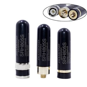 다이아몬드 SRH805S 미니 짧은 안테나 VHF UHF Baofeng TYT Wouxun Yaesu 휴대용 SMA-여성/SMA-남성/BNC SRH-805S 관광