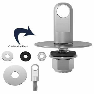 50 Cal 탄약 상자 강철 총 잠금 하드웨어 키트 탄약 총 안전 상자 총 안전 케이스 볼트 세트 40mm 권총 총알 보관