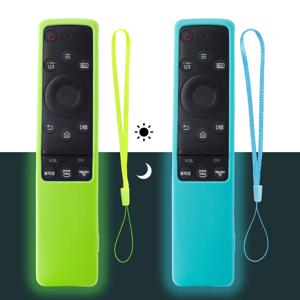 삼성 스마트 TV BN59-01312A 01312H BN59 01241A 01242A 원격 제어 커버에 대 한 1 조각 빛나는 실리콘 케이스