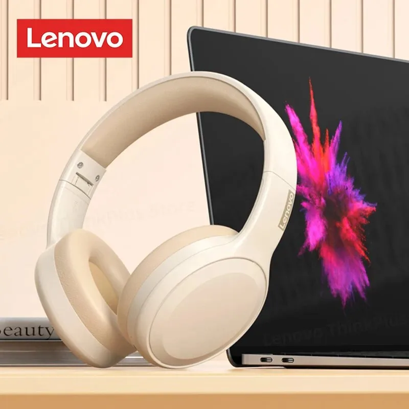 선택 Lenovo TH30 무선 헤드폰 Bluetooth 5.3 이어폰 접이식 게임 헤드셋 스포츠 헤드폰 (마이크 포함) 음악 이어 버드