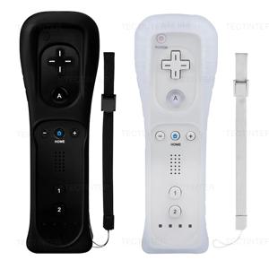 Wii Wii U용 2 in 1 무선 블루투스 리모컨, 옵션 모션 플러스 게임패드, 실리콘 케이스 포함