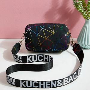 Yogodlns 패션 레이저 어깨 메신저 가방 여성 작은 사각형 가방 PU 가죽 Crossbody 가방 유행 새로운 Satchel 가방 Bolsa