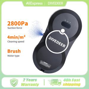 DIVEDEER 창 청소 로봇 물 스프레이 지능형 청소 로봇 브러시리스 모터 유리 와셔 스프레이 창 청소 로봇