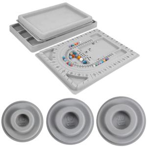 몰려들 된 구슬 보드 팔찌 목걸이 구슬 주최자 Artistry 트레이 디자인 DIY 쥬얼리에 대한 측정 도구 액세서리 만들기