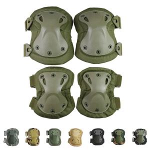 전술 무릎 패드 지원 팔꿈치 보호대 CS 군대 Airsoft 야외 스포츠 사냥 Kneepad 안전 장비 보호 무릎 패드