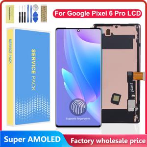 프레임이 있는 슈퍼 AMOLED LCD, 구글 픽셀 6 프로 LCD, 구글 픽셀 6 프로 GLUOG G8VOU 디스플레이 스크린, 터치 디지타이저 어셈블리