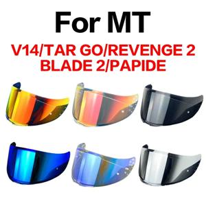 MT-V-14 헬멧 쉴드 MT 오토바이 헬멧 전용 모델 RAPID,RAPID PRO,BLADE 2 SV,REVENGE 2,TARGO 헬멧 쉴드