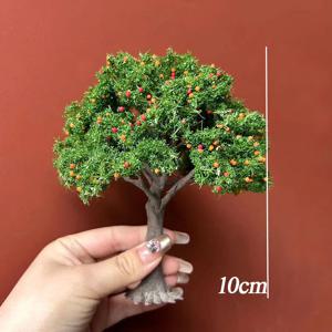 10/5/2/1pc 10-23cmcm 시뮬레이션 과일 나무 모델 와이어 트리 미니어처 풍경 모델 인형 집 스케일 기차 철도 레이아웃