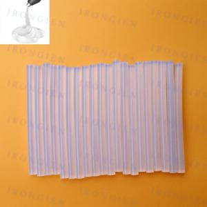 Irongien 20 개/대 핫멜트 접착제 스틱 직경 7mm * 길이 100mm DIY 아트 공예 홈 인테리어 일반 수리를위한 미니 접착제 건 스틱