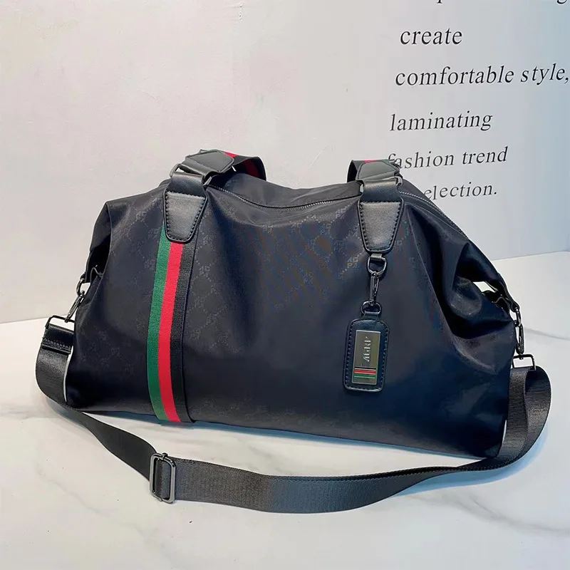 남자와 여자를위한 여행 토트 방수 옥스포드 천으로 인쇄 된 어깨 가방 캐주얼 출장 요가 핸드백 여행 가방