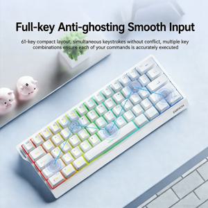 오리지널 파이오니어 F61/F68 무선 키보드 기계식 느낌 블루투스 오피스 전용 소형 휴대용 블루투스 e스포츠 키보드