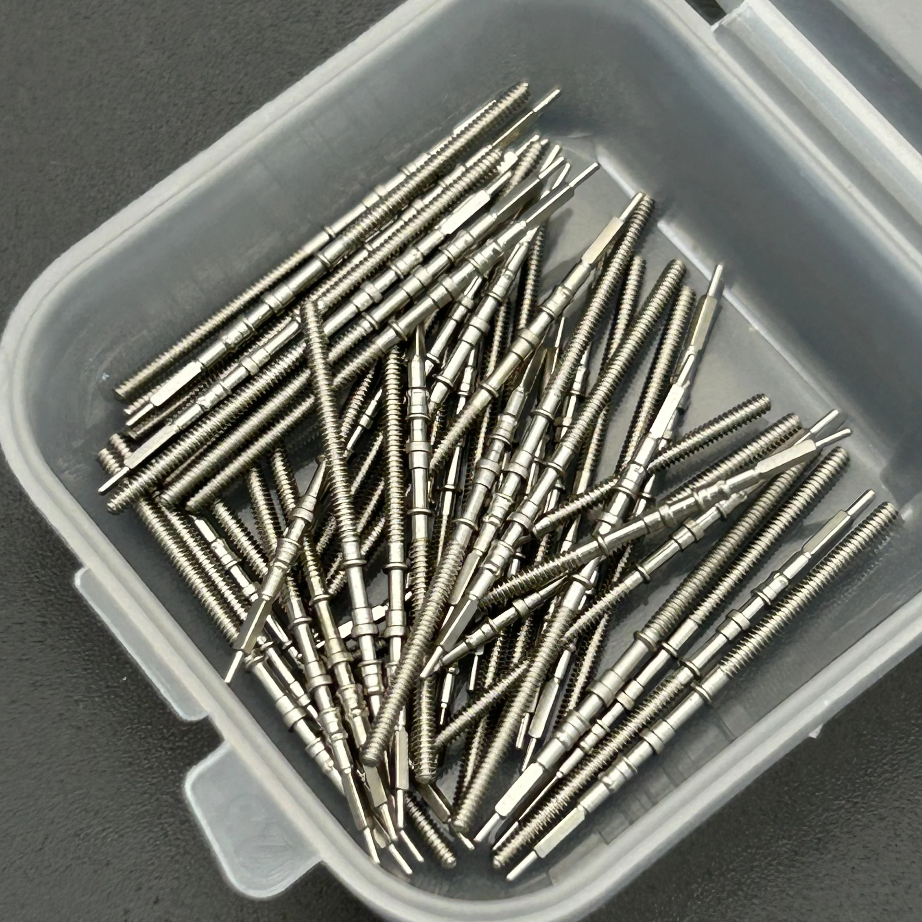 5/10/20개 무브먼트 시계 스틸 스템 크라운 키트 시계 부품 세이코 NH34 NH35 NH36 NH38 NH39 무브먼트 시계 스템 예비 부품