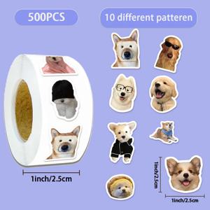 500PCS 10 다른 개 재미 있은 롤 스티커 작은 패턴 DIY 전화 케이스 노트북 스케이트 보드 방수 스티커