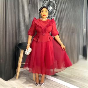 여성용 아프리카 드레스 플러스 사이즈 아프리카 의류 다쉬키 안카라 터키 의상 가운 우아한 무슬림 웨딩 파티 롱 드레스