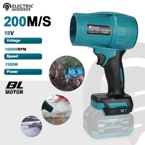 전기 여신 브러시리스 150000RPM 전기 공기 송풍기 터보 제트 팬 Makita 18V 배터리 핀 용 휴대용 먼지 부는 도구