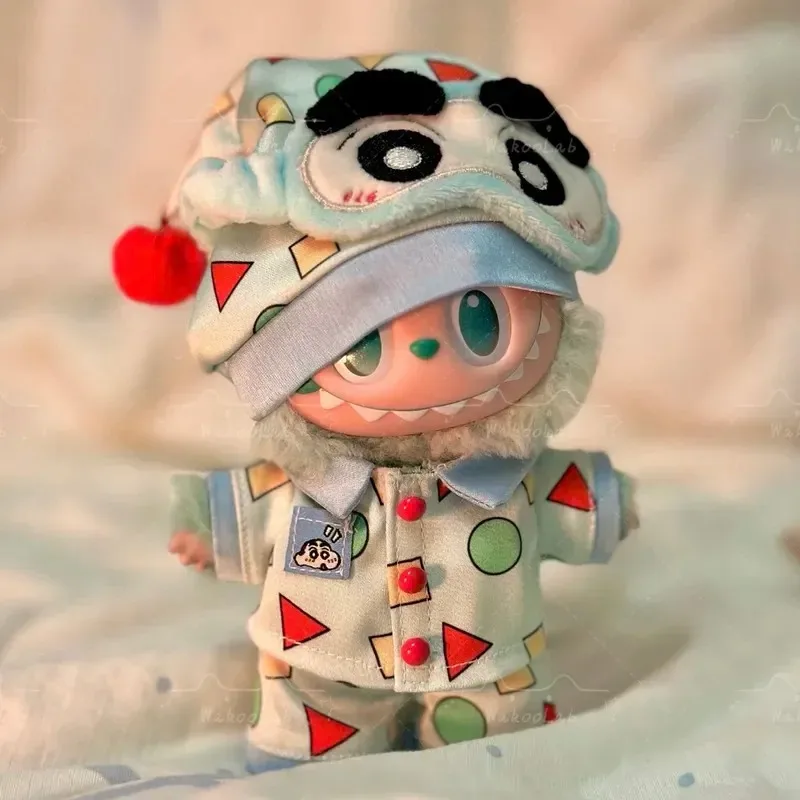 라부부 인형 옷 크레용 신짱 시리즈 파자마 비닐 펜던트 의류 생일 선물 고품질 원단