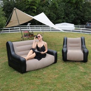 접이식 레이지 소파, 두꺼운 내구성 있는 인플레이터블 라운지 체어, 컴팩트하게 접히는 게임용 에어 벤치, 여가용 침대