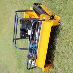 맞춤형 원격 제어 로봇 잔디깎이 800mm 1000mm 1200mm 디젤 엔진 산업용 플레일 모어 트랙형