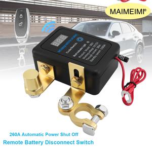 12V 자동차 배터리 누출 방지 전원 차단 스위치 260A 차량 안전을 위한 자동 지능형 원격 제어 분리 스위치