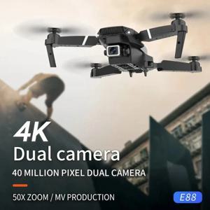 KDBFA 2024 신형 E88 Pro WIFI FPV 드론 광각 HD 4K 1080P 카메라 고도 유지 RC 접이식 쿼드콥터 드론 헬리콥터 장난감 선물