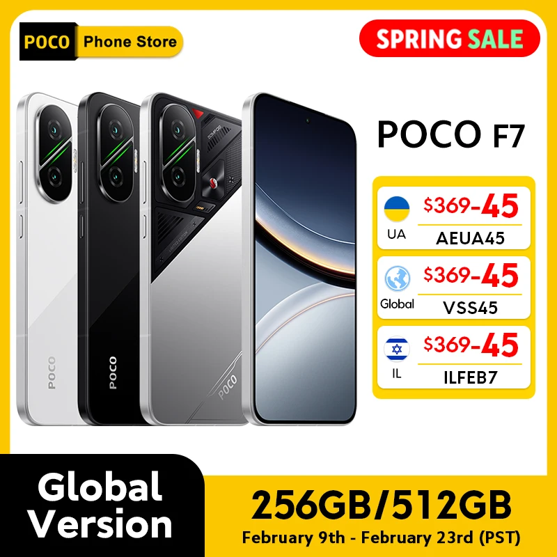 【브랜드+】POCO F7 5G 스냅드래곤 ® 8세대 4 NFC 6500mAh 배터리 6.83인치 1.5K AMOLED 50MP 카메라 OIS 90W 하이프차지 스마트폰
