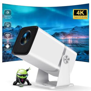 【브랜드+】ThundeaL TD80W 풀 HD 1080P 프로젝터 안드로이드 4K WiFi 3D 스마트 홈 시어터 TD80 미니 휴대용 프로젝터 회의 비디오