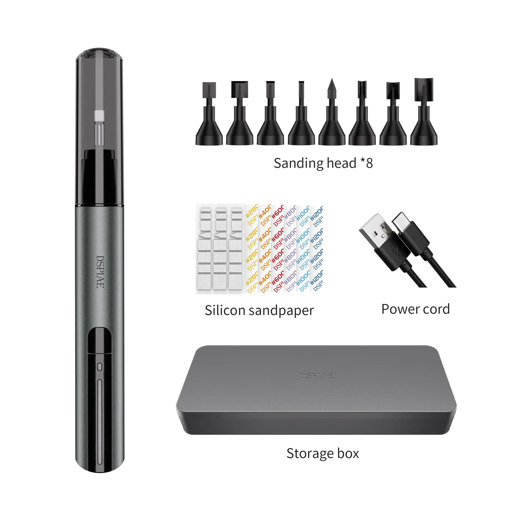 【DSPIAE ES-A PRO】업그레이드된 '일루시브 섀도우' 왕복식 전동 샌더, 조립 모델 취미 연마 펜 공예 도구 키트