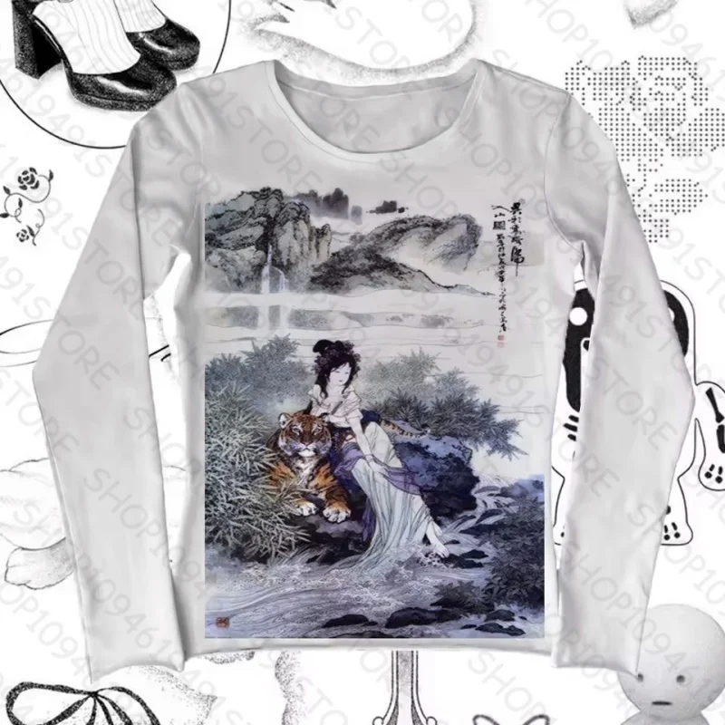 스타 걸 Y2K 탑스 하라주쿠 그런지 여성 의류 K팝 고스 에모 크롭 탑 여성 긴팔 트래시 Y2K 2000년대 여성 티셔츠