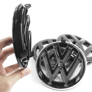 폭스바겐 135mm 자동차 전면 그릴 배지 및 110mm 후면 트렁크 엠블럼 리드 로고 액세서리 VW 골프 6 MK6 5K0853601C 5K0853630