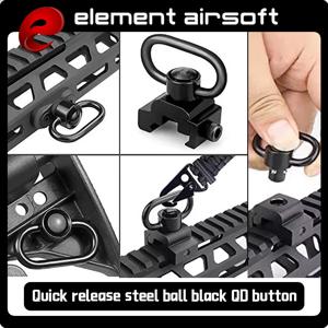 전술용 GBB 퀵 디테치 슬링 스위블 스코프 마운트 링 (.223 AR15용) 20mm 레일 QD 어댑터 사냥 액세서리