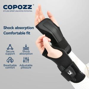 COPOZZ 한 쌍의 새로운 성인용 스키 손목 보호대 스노보드 탄력 있는 손바닥 보호 전문 남녀 스키 보호 장비