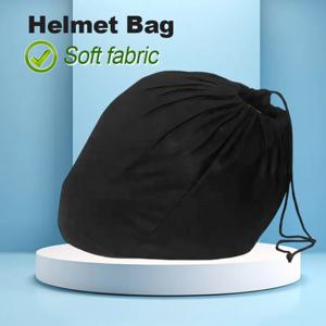 오토바이 스쿠터 모페드 자전거 풀/하프 헬멧 보호용 부드러운 헬멧 가방 플러시 드로스트링 포켓