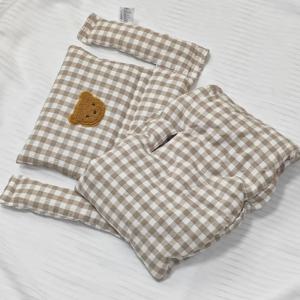 유아용 부드러운 좌석 쿠션, 아기용 하이체어 쿠션, 만화 곰 의자 등받이 쿠션 및 좌석 쿠션, 하이체어 액세서리