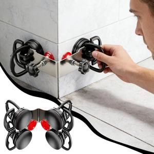 화강암 이음새 가이드 세터 90도 바닥 틈새 고정 정렬 도구 전문 설치 키트 (대리석 타일 슬래브 수리용)