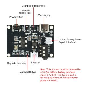 5W 3.7V-5V 모노 디지털 오디오 전력 증폭기 보드 앰프 모듈 미니 블루투스 증폭기 2-4Ω 임피던스 스피커와 호환 가능